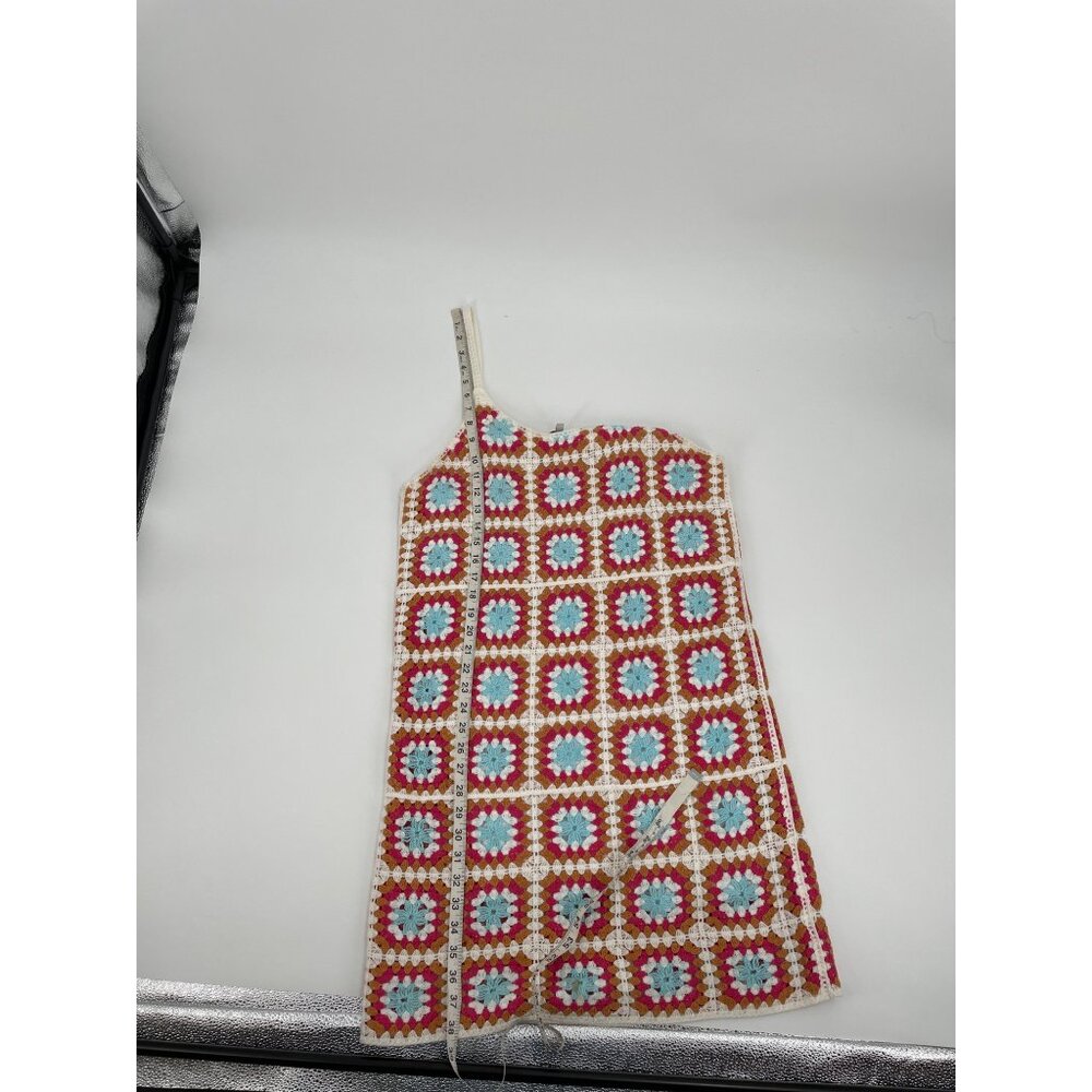 Willow & Wind Womens Size Large Crochet Knit Sundress Colorful Boho Retro Hippie - Picture 6 of 7